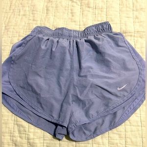 Women’s blue Nike shorts.